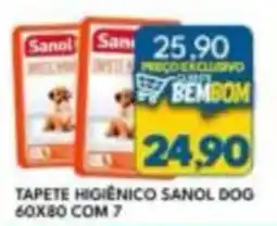 Rancho Bom Supermercados Tapete higiênico sanol dog oferta