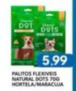 Rancho Bom Supermercados Palitos flexiveis natural dots oferta