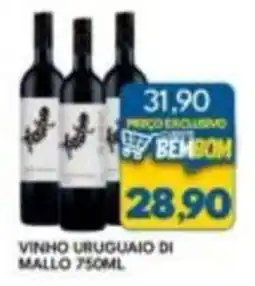 Rancho Bom Supermercados vinho uruguaio di mallo oferta