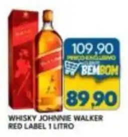 Rancho Bom Supermercados Whisky Johnnie Walker Red Label oferta