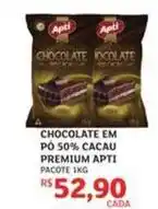 Assaí Atacadista Apti - chocolate em pó 50% cacau premium oferta