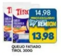 Rancho Bom Supermercados queijo fatiado tirol oferta