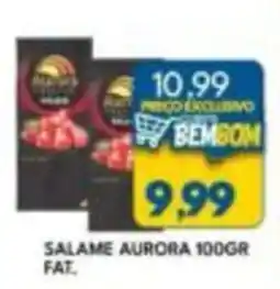 Rancho Bom Supermercados Salame aurora fat. oferta