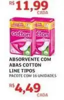 Assaí Atacadista Cotton - absorvente com abas oferta