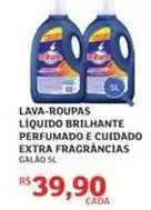 Assaí Atacadista Brilhante - lava-roupas líquido perfumado e cuidado extra fragrâncias oferta