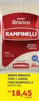 Assaí Atacadista Rampinelli - arroz branco tipo 1 longo fino oferta
