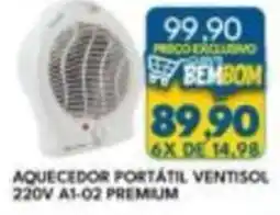 Rancho Bom Supermercados aquecedor portátil ventisol oferta