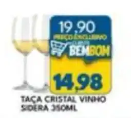 Rancho Bom Supermercados Taça cristal vinho sidera oferta