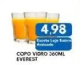 Rancho Bom Supermercados copo vidro 360ml everest oferta