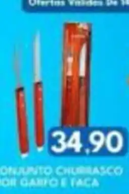 Rancho Bom Supermercados Conjunto churrasco dor darfo e faca oferta