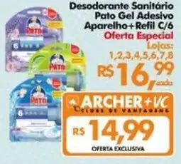Supermercados Archer Desodorante Sanitário Pato Gel Adesivo oferta