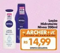 Supermercados Archer Loção Hidratante Nivea 200ml oferta