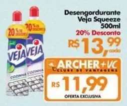 Supermercados Archer Desengordurante Veja Squeeze oferta