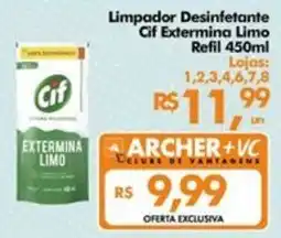 Supermercados Archer Limpador Desinfetante Cif Extermina Limo oferta