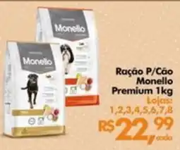 Supermercados Archer Ração P/Cão Monello Premium oferta