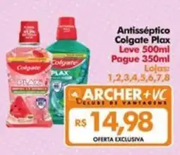 Supermercados Archer Antisséptico colgate plax oferta