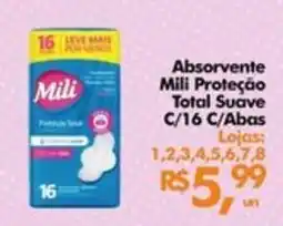 Supermercados Archer Absorvente Mili Proteção Total Suave oferta