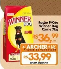 Supermercados Archer Ração P/Cão Winner Dog Carne oferta