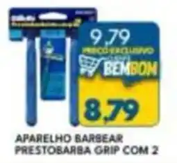 Rancho Bom Supermercados aparelho barbear prestobarba grip com 2 oferta