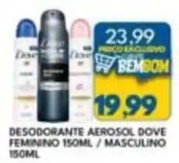 Rancho Bom Supermercados Desodorante aerosol dove feminino / masculino oferta
