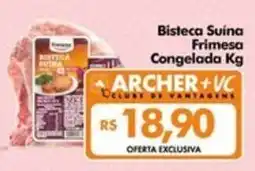 Supermercados Archer Bisteca Suina Frimesa Congelada oferta