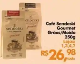Supermercados Archer Café Sendeski Gourmet Grãos/Molido oferta