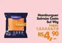 Supermercados Archer Hambúrguer salmão costa sul oferta