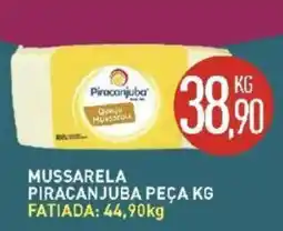 Calvo Atacadista Mussarela piracanjuba peça kg oferta