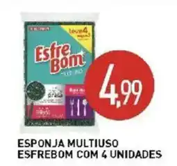 Calvo Atacadista esponja multiuso esfrebom com 4 unidades oferta