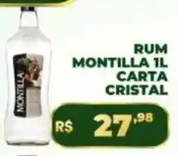 Supermercado Padrão rum montilla 1l carta cristal oferta