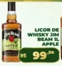 Supermercado Padrão Licor de whisky jim beam apple oferta