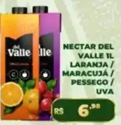 Supermercado Padrão Nectar del valle il laranja / maracujá / pessego / uva oferta