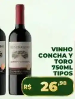 Supermercado Padrão vinho concha y toro 750ml tipos oferta