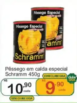 Giga Atacado Pêssego em calda especial schramm oferta