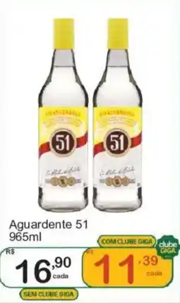 Giga Atacado Aguardente 51 oferta