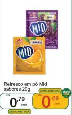 Giga Atacado Refresco em pó mid sabores oferta