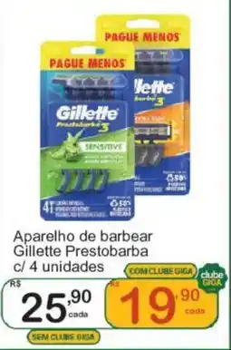 Giga Atacado Aparelho de barbear Gillette Prestobarba oferta