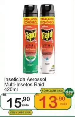 Giga Atacado Inseticida aerossol multi-insetos raid oferta