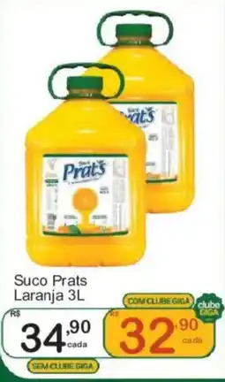 Giga Atacado Suco Prats Laranja oferta