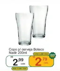 Giga Atacado Copo p/ cerveja Boteco Nadir oferta