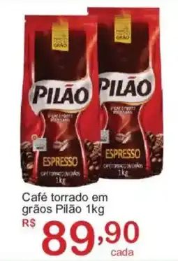 Giga Atacado Café torrado em grãos Pilão oferta