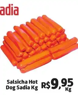 Abevê Supermercados Salsicha Hot Dog Sadia oferta