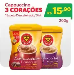 Big Bom Supermercados Cappuccino 3 corações oferta