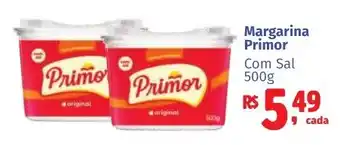 Margarina primor com sal