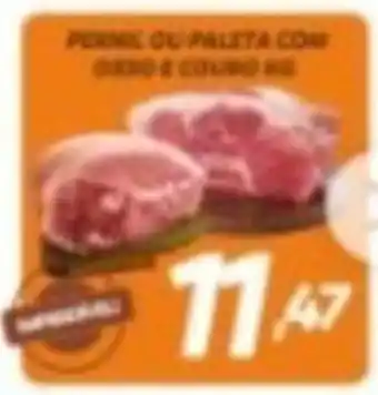 Pernil ou paleta com ossos e couro