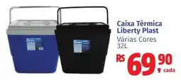 Camiño supermercados Caixa Térmica Liberty Plast Várias Cores oferta