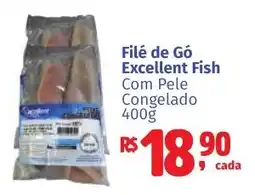Camiño supermercados Filé de Gó Excellent Fish Com Pele Congelado oferta