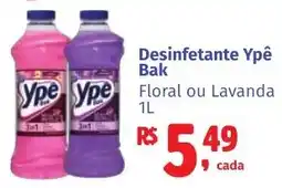 Camiño supermercados Desinfetante Ypê Bak Floral ou Lavanda oferta