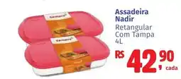 Camiño supermercados Assadeira Nadir Retangular Com Tampa oferta