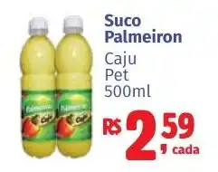 Camiño supermercados Suco Palmeiron Caju Pet oferta